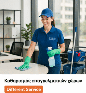 Καθαρισμός επαγγελματικών χώρων Different Service 210 932 8019 - 6980 559 248