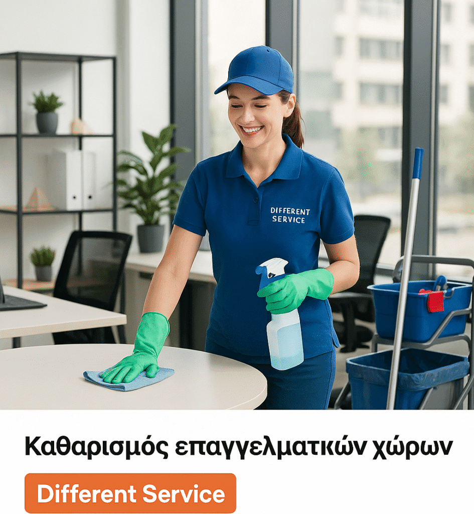 Καθαρισμός επαγγελματικών χώρων Different Service 210 932 8019 - 6980 559 248